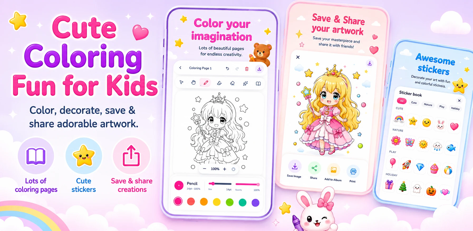 Coloring Book: Paint & Draw