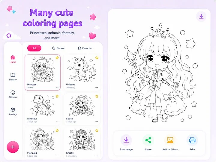 Cute stickers and themed art