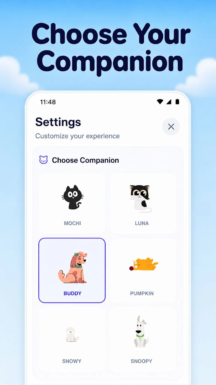 Interactive companion feel